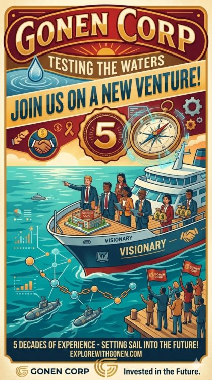 Gonen Corp Announces “Testing the Waters” Phase for New Strategic Fundraising Ventures, Leveraging Five Decades of Deal-Making Expertise